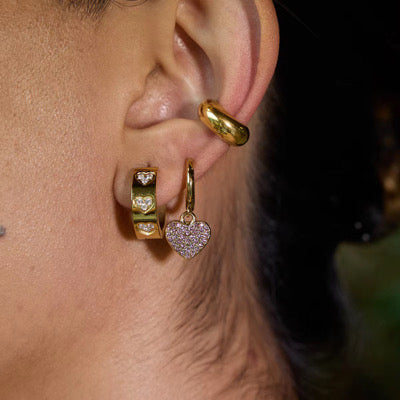 ✨ Golden Heart Stud Earrings ✨